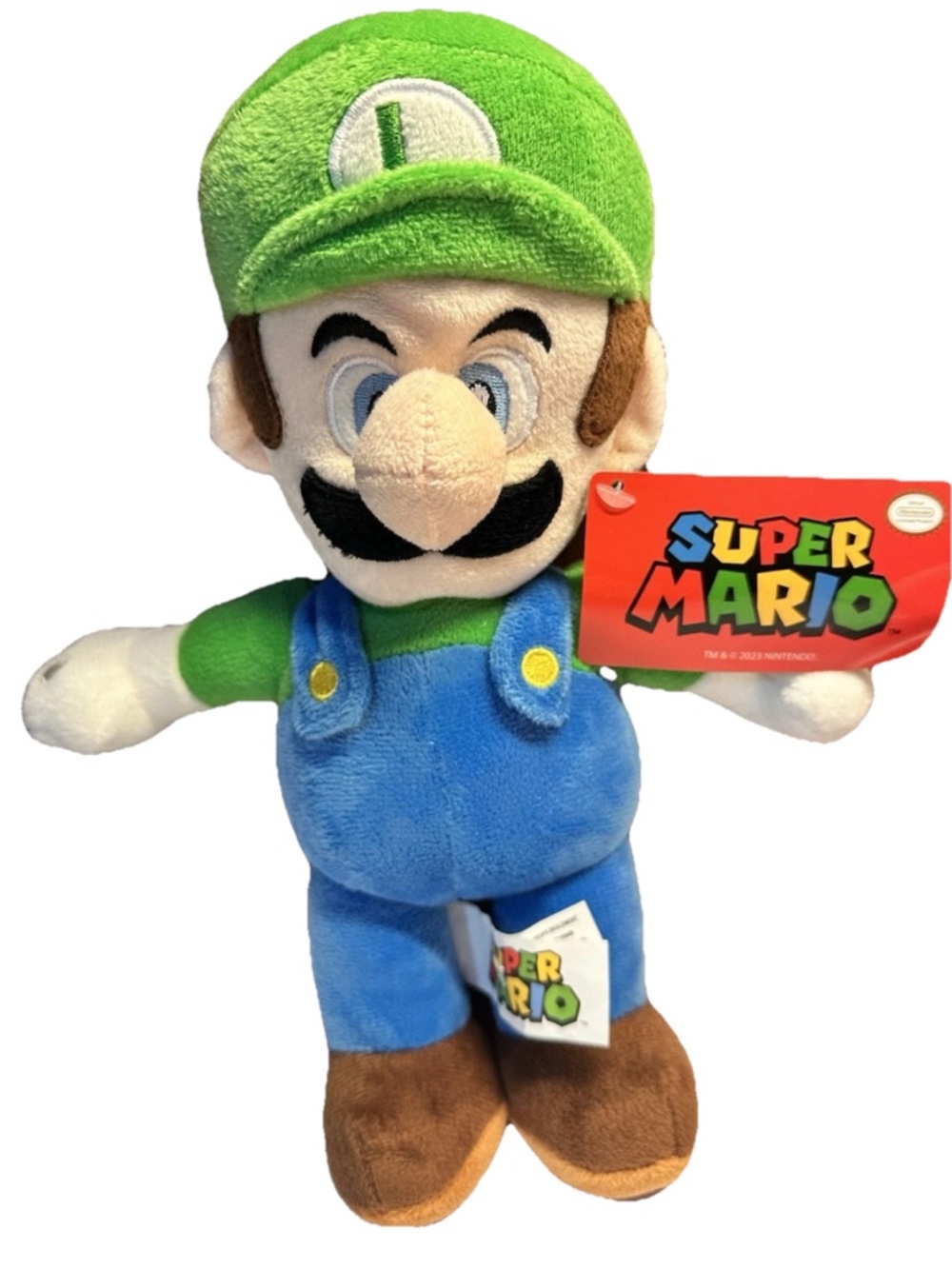 Nintendo Super Mario Luigi Plush w Tags Green Hat Blue Overalls Collectible